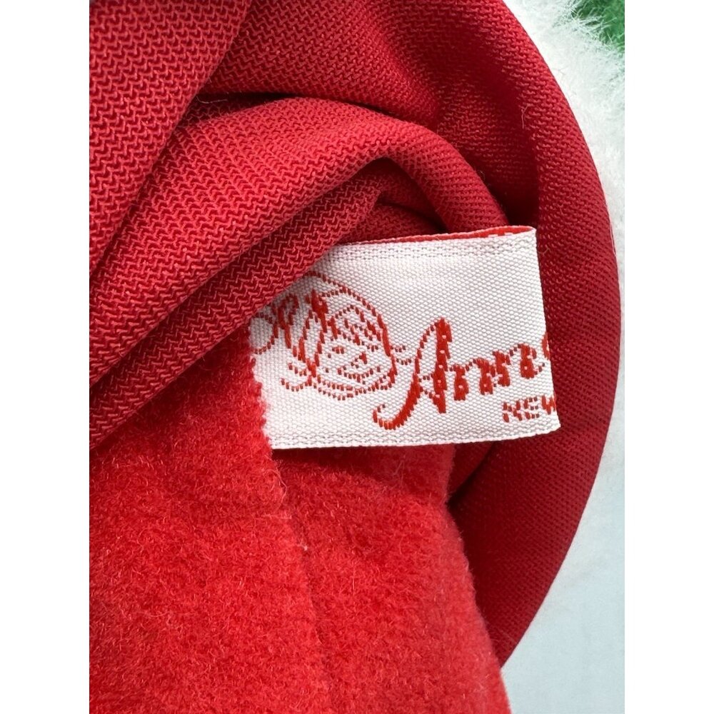 Annalee Mrs Claus Green Mittens Scarf Fur Muff 8.5 inch‎ 1990 Christmas Santa - Picture 7 of 9
